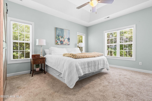 4145 Brighton Ln, Southport, NC 28461 - bedroom with baseboards, multiple windows, and visible vents