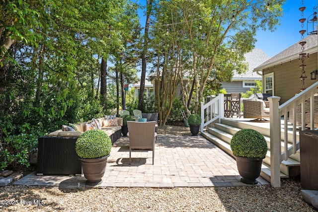 4145 Brighton Ln, Southport, NC 28461 - view of patio / terrace with outdoor lounge area