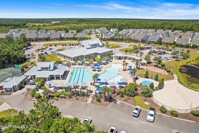 4145 Brighton Ln, Southport, NC 28461 - aerial view with a forest view and a residential view