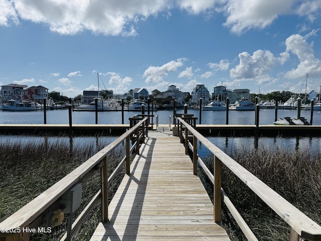 dock with a water view