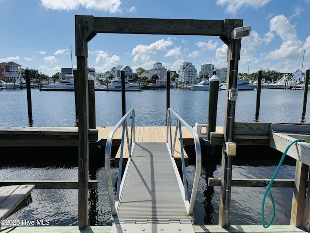 dock with a water view