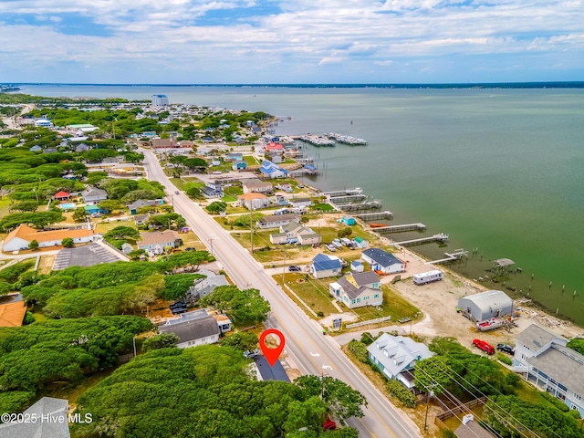 bird's eye view of a large body of water