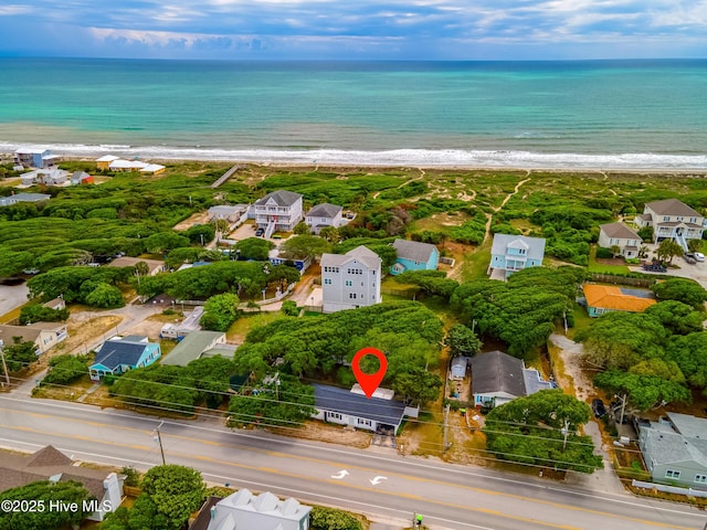 aerial view of unending shoreline