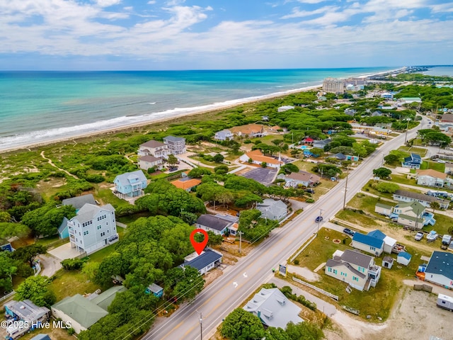 aerial view of extended coastline