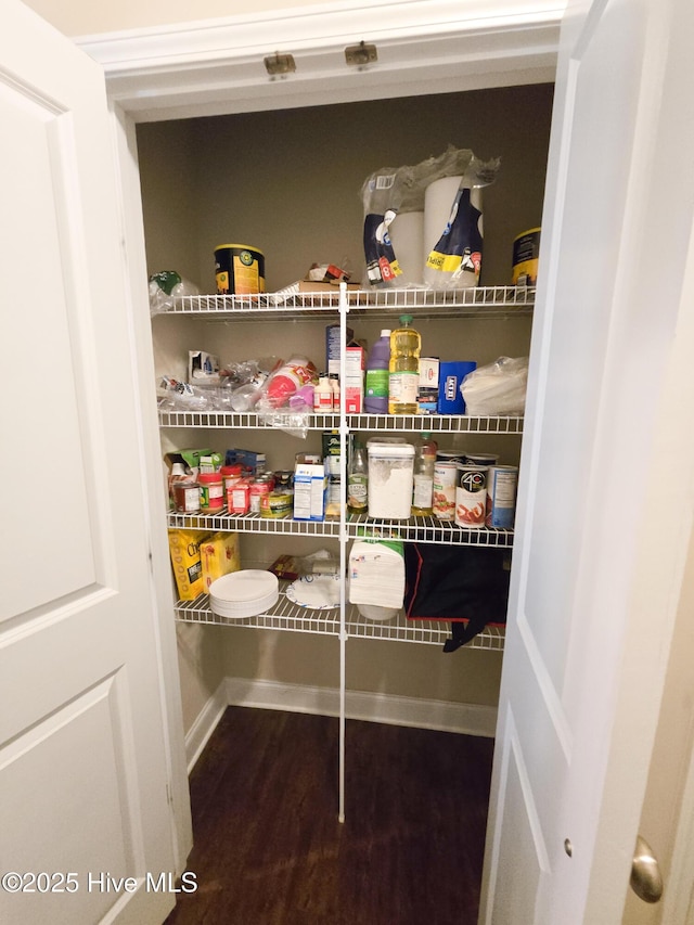 view of pantry
