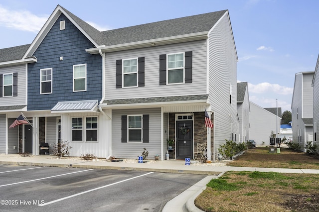 326 Starfish Ln, Sneads Ferry, NC 28460 - multi unit property featuring uncovered parking and roof with shingles