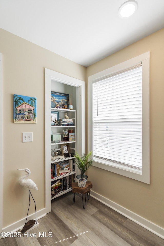 326 Starfish Ln, Sneads Ferry, NC 28460 - living area featuring wood finished floors and baseboards
