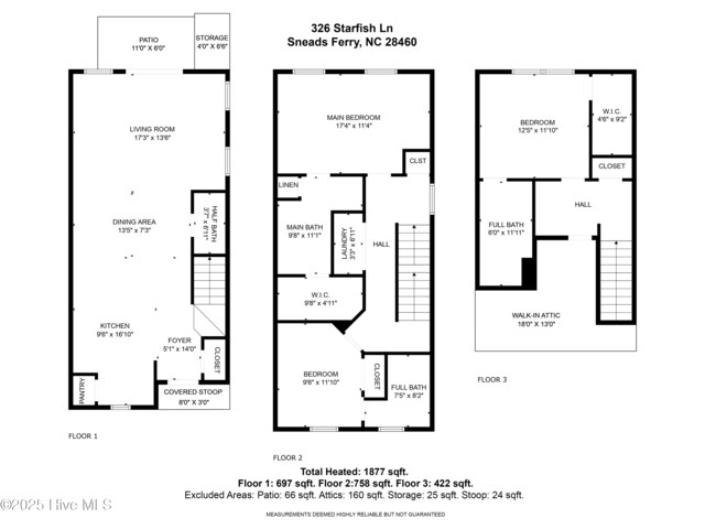 326 Starfish Ln, Sneads Ferry, NC 28460 - plan