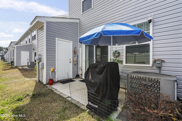 326 Starfish Ln, Sneads Ferry, NC 28460 - exterior space featuring cooling unit and grilling area
