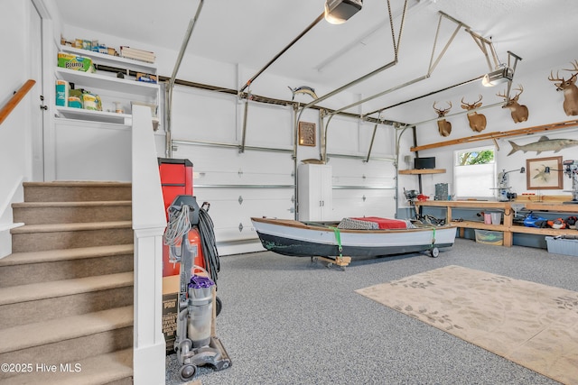 515 Blue Heron Dr, Newport, NC 28570 - garage featuring a garage door opener