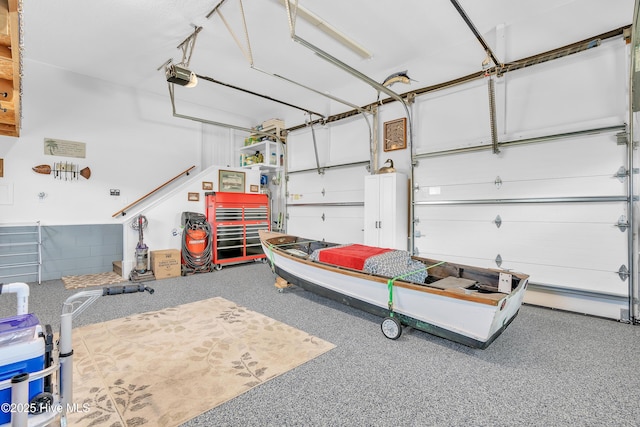 515 Blue Heron Dr, Newport, NC 28570 - garage featuring a garage door opener