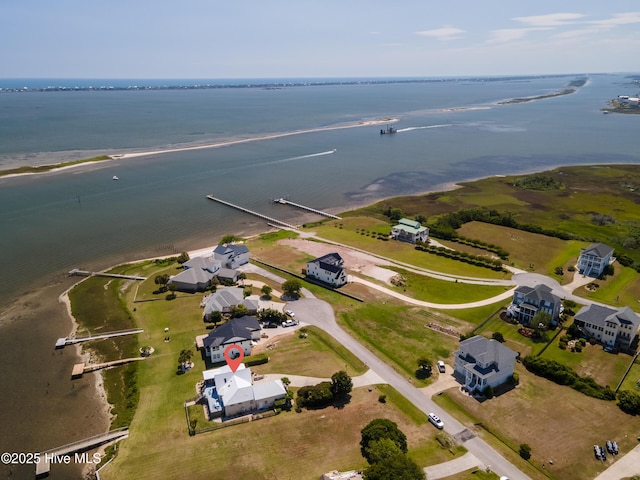 515 Blue Heron Dr, Newport, NC 28570 - aerial overview of property's location with a nearby body of water