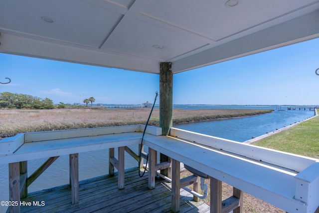 515 Blue Heron Dr, Newport, NC 28570 - dock with a water view