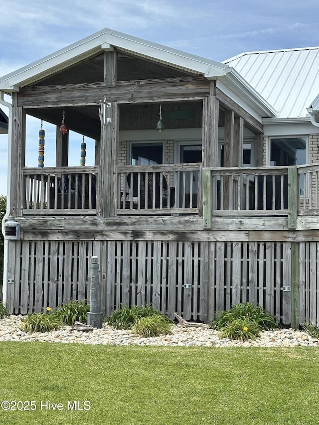 515 Blue Heron Dr, Newport, NC 28570 - view of property exterior featuring metal roof