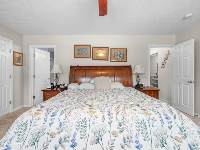 102 Flat Rock Ln, Richlands, NC 28574 - bedroom with carpet, baseboards, and ceiling fan