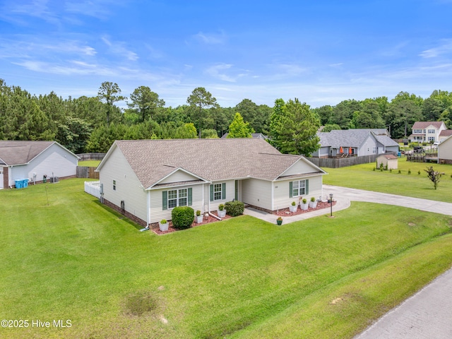 102 Flat Rock Ln, Richlands, NC 28574 - ranch-style home with driveway and a shingled roof