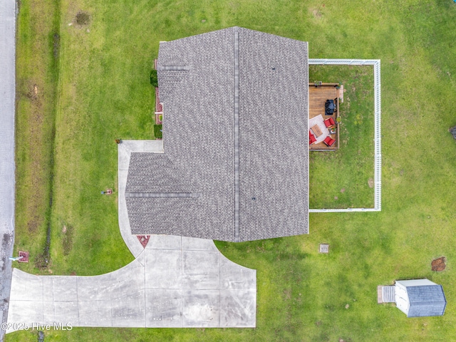 102 Flat Rock Ln, Richlands, NC 28574 - view from above of property