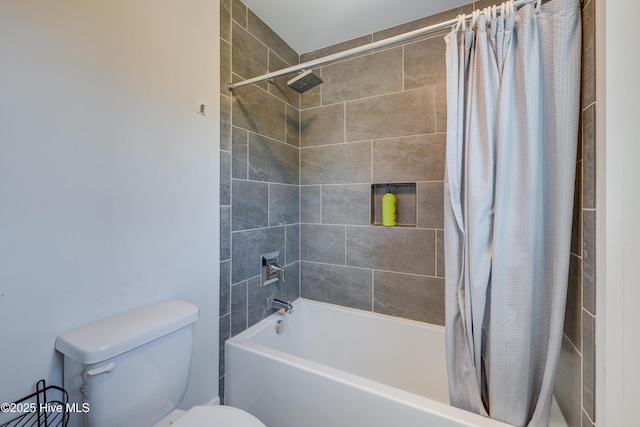 374 Yucca Ln, Wilmington, NC 28412 - full bath with toilet and shower / bathtub combination with curtain