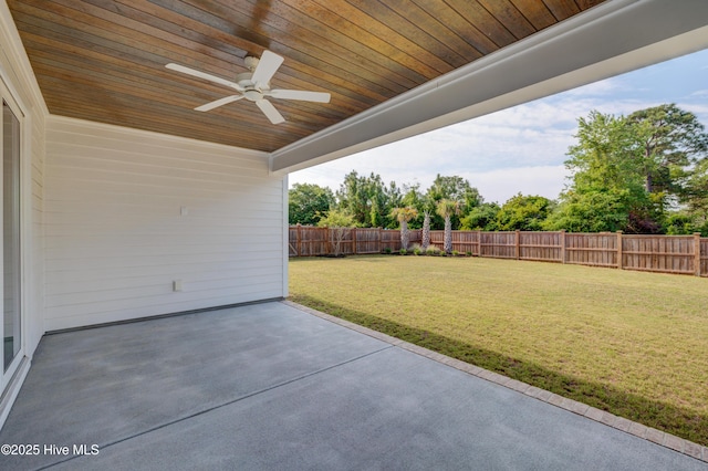 374 Yucca Ln, Wilmington, NC 28412 - view of patio with ceiling fan