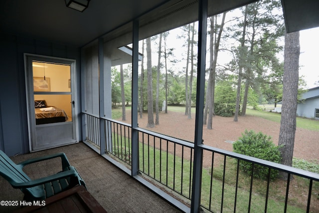 sunroom with healthy amount of natural light