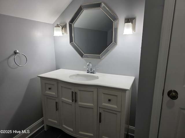 219 Drake Lndg, New Bern, NC 28560 - bathroom featuring baseboards and vanity