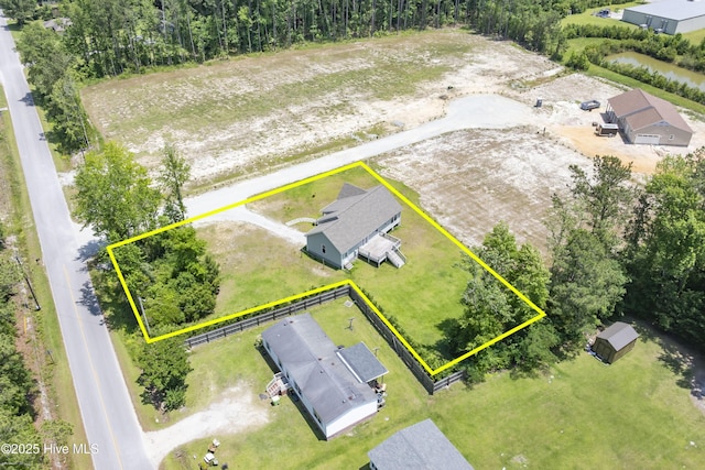 1406 Silverbrook Rd, Oriental, NC 28571 - aerial view of property and surrounding area featuring property boundaries highlighted