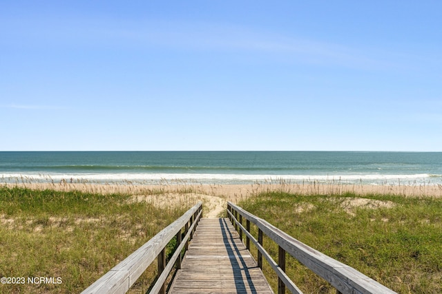 water view featuring a view of the beach
