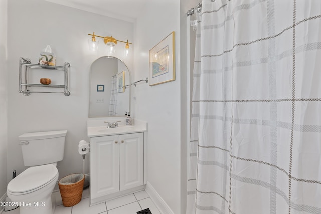 826 Fort Fisher Blvd N, Kure Beach, NC 28449 - full bathroom featuring tile patterned flooring, toilet, and vanity