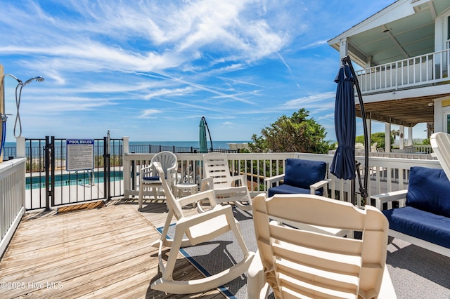 826 Fort Fisher Blvd N, Kure Beach, NC 28449 - deck featuring a community pool