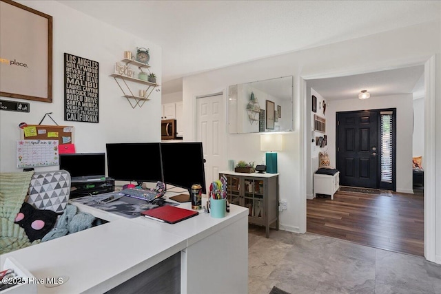 4 Brunswick Ln, Pinehurst, NC 28374 - office area with baseboards and light wood-type flooring