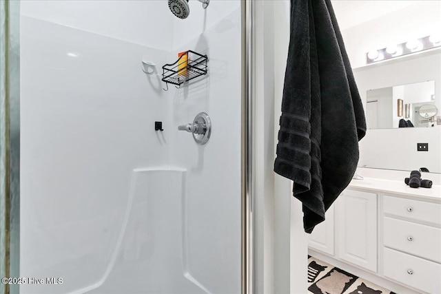 4 Brunswick Ln, Pinehurst, NC 28374 - full bathroom with a stall shower and vanity