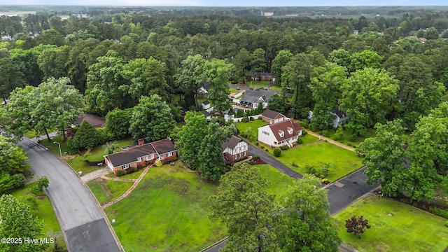 104 N Reed Dr, Washington, NC 27889 - aerial overview of property's location with a heavily wooded area and nearby suburban area