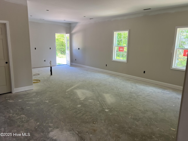 502 Hadnot Ave, Maysville, NC 28555 - spare room featuring plenty of natural light