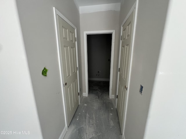 408 Hadnot Ave, Maysville, NC 28555 - corridor with baseboards and light wood finished floors