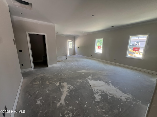 408 Hadnot Ave, Maysville, NC 28555 - empty room featuring ornamental molding and baseboards