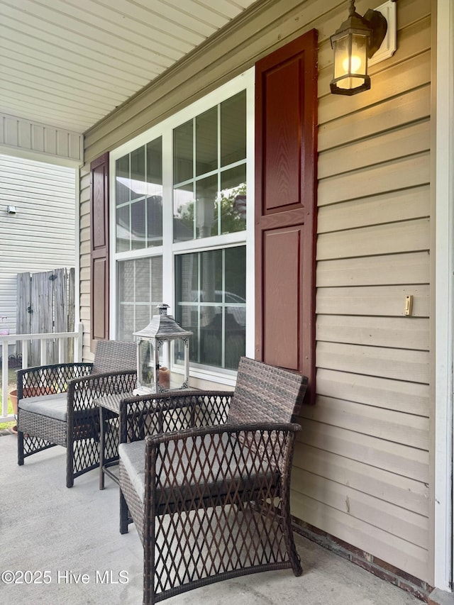 view of patio with covered porch