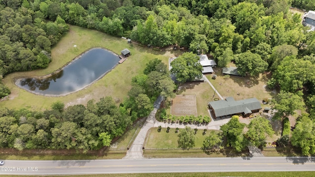 view of property location with a large body of water