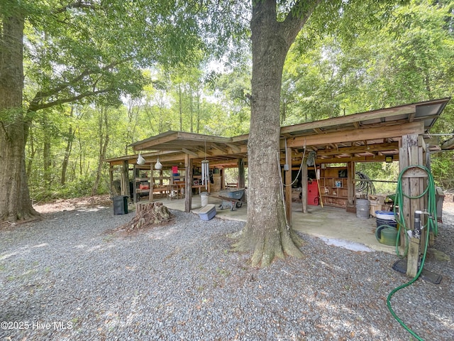 surrounding community with a forest view