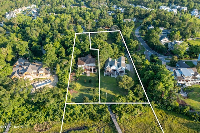 1835 Middle Sound Loop Rd, Wilmington, NC 28411 - aerial view of residential area featuring property parcel outlined