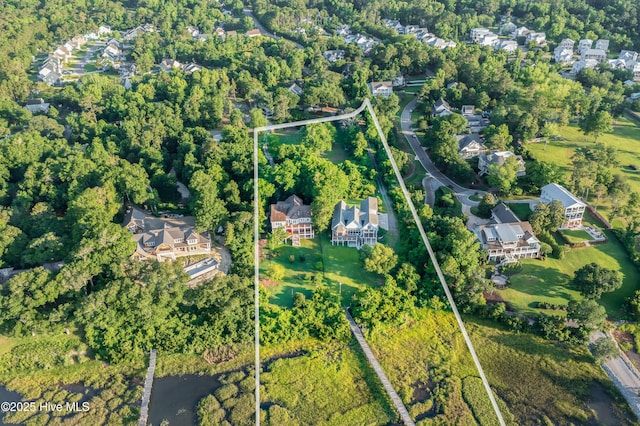 1835 Middle Sound Loop Rd, Wilmington, NC 28411 - aerial view of property's location featuring property parcel outlined and nearby suburban area
