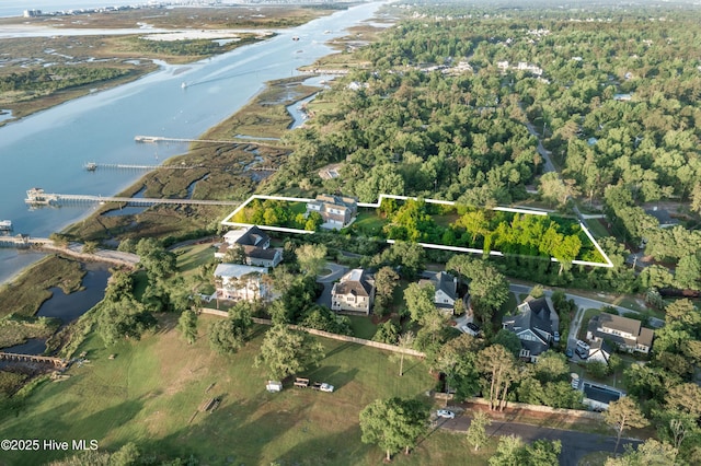 1835 Middle Sound Loop Rd, Wilmington, NC 28411 - view of property location with property parcel outlined and a large body of water