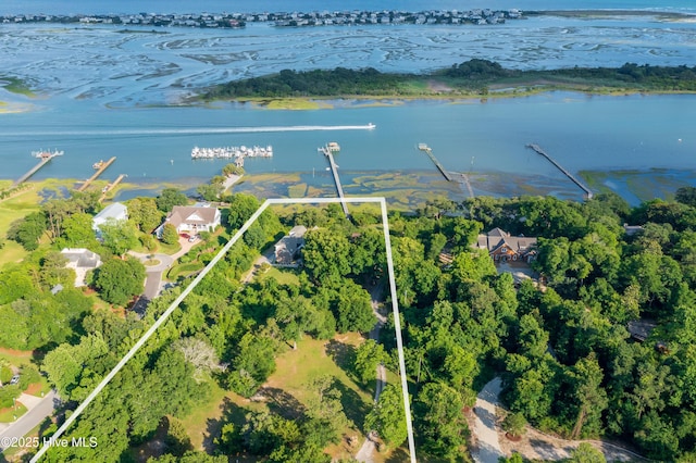 1835 Middle Sound Loop Rd, Wilmington, NC 28411 - aerial view of property's location featuring property parcel outlined and a nearby body of water