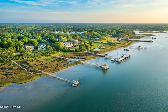 1835 Middle Sound Loop Rd, Wilmington, NC 28411 - drone / aerial view of a large body of water and a marina
