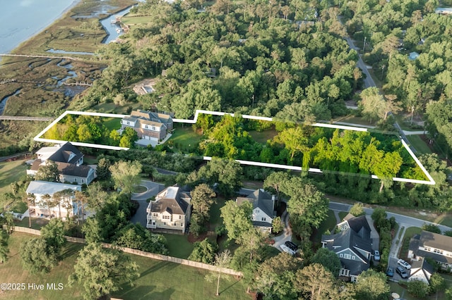 1835 Middle Sound Loop Rd, Wilmington, NC 28411 - aerial perspective of suburban area with property boundaries highlighted