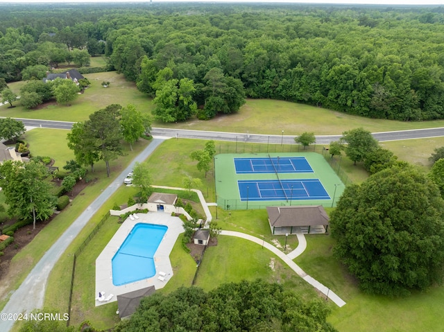 390 Whitebridge Rd, Hampstead, NC 28443 - aerial view with a wooded view