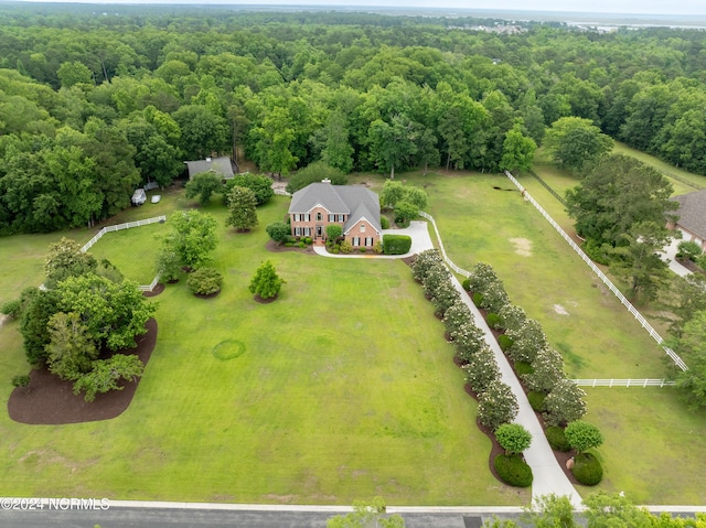 390 Whitebridge Rd, Hampstead, NC 28443 - aerial view with a forest view