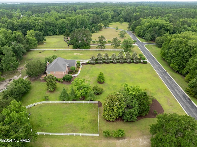 390 Whitebridge Rd, Hampstead, NC 28443 - birds eye view of property featuring a rural view and a view of trees