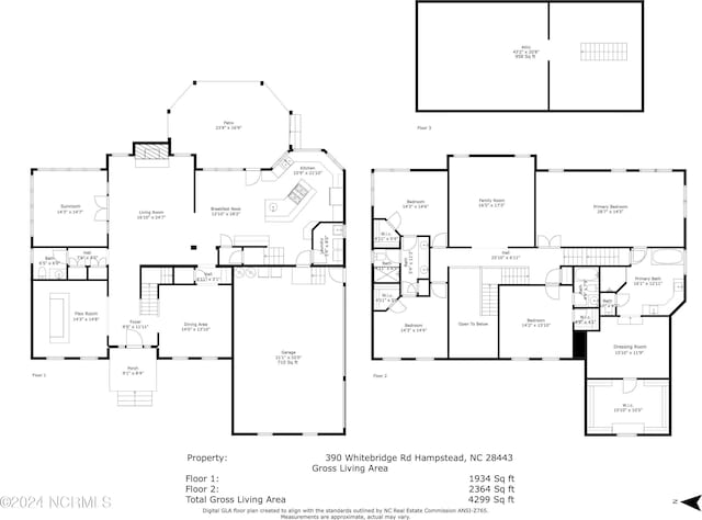 390 Whitebridge Rd, Hampstead, NC 28443 - floor plan
