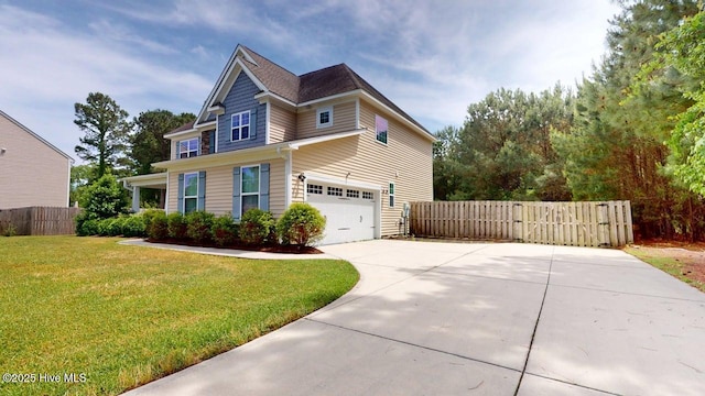 149 Mardella Way, Holly Ridge, NC 28445 - view of property exterior featuring concrete driveway and a garage