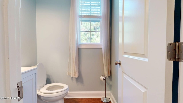 149 Mardella Way, Holly Ridge, NC 28445 - half bathroom featuring baseboards, vanity, and toilet